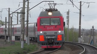 ЭП1М-497 с поездом №382 Москва - Грозный