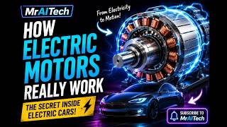 How Electric Car Motors Really Work Simple Explanation (AI)