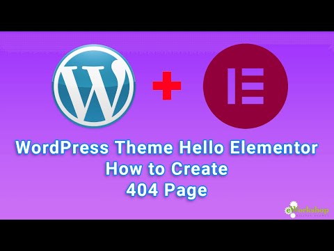 WordPress Theme Hello Elementor How to Create 404 Page