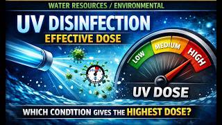 PE Exam Practice Problem #128 | Water Resources/Environmental - UV Disinfection Effective Dose