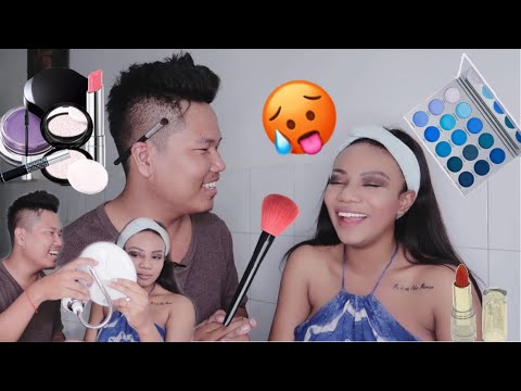 My boyfriend does my makeup 💄 🥵😂 Result will shock!!