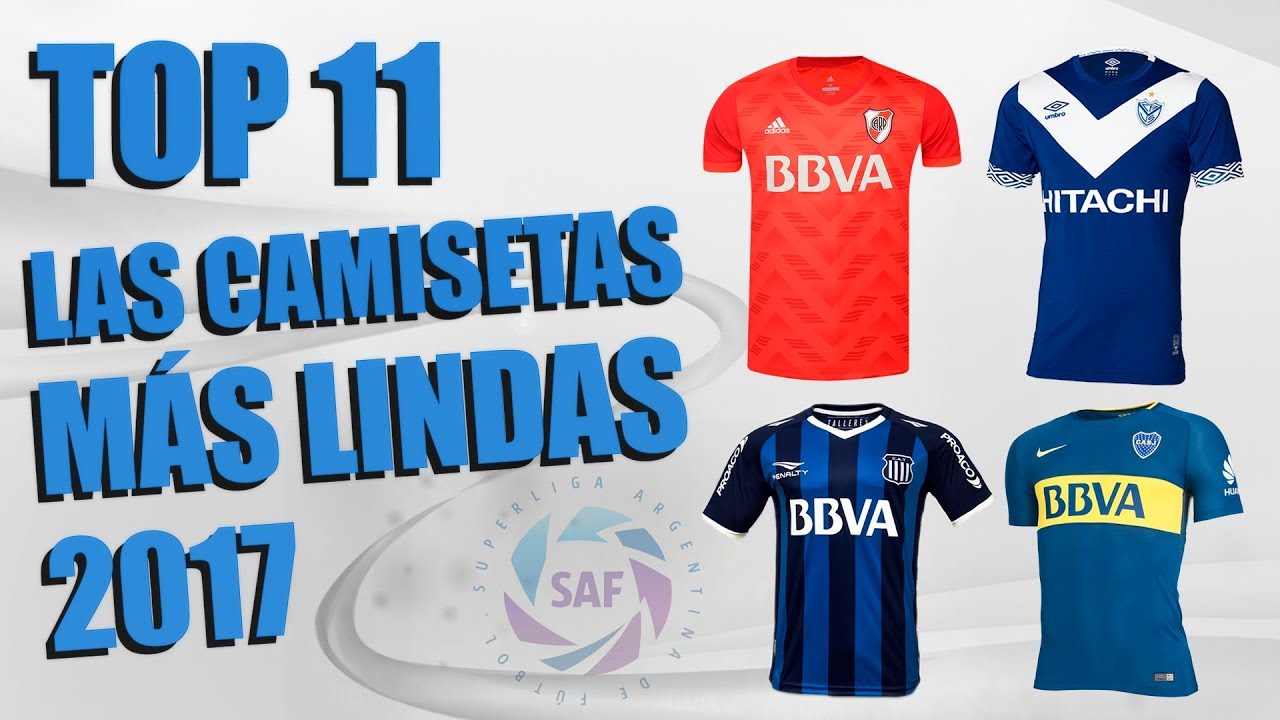 SUPERLIGA LAS 11 CAMISETAS MÁS DEL FÚTBOL ARGENTINO -