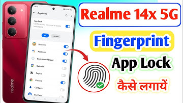 Realme 14x 5g me fingerprint app lock kaise lagaye / Realme 14x 5g fingerprint app lock setting