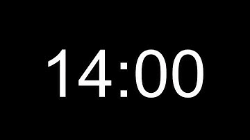 Basic 14 Minutes silent countdown + end beep buzzer
