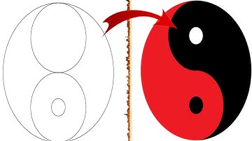 Create Yin Yang Symbol in adobe illustrator #shorts  #2023 #graphicedesign #illustrator #tutoral