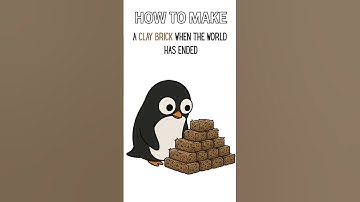 How to make Clay Bricks when the world has ended #science #shortvideo #shorts  #cartoon