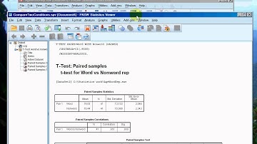Lab 3 Compare Two Conditions (within subjects)