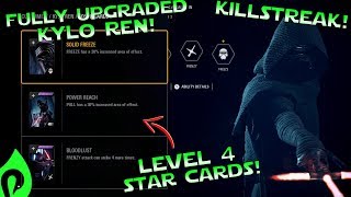 Star Wars Battlefront 2: Fully Upgraded Kylo Ren Gameplay/Streak!!!