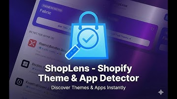 ShopLens - Shopify Theme & App Detector Chrome Extension