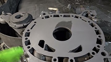 Rotary Side Housing Repair - Side Plate that had been left with rough grinding marks and damage