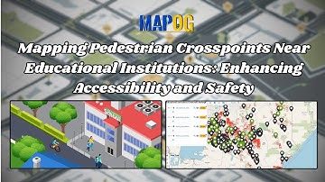 Mapping Pedestrian Crosspoints for Safe Access to Institutions #UrbanPlanning #PedestrianSafety