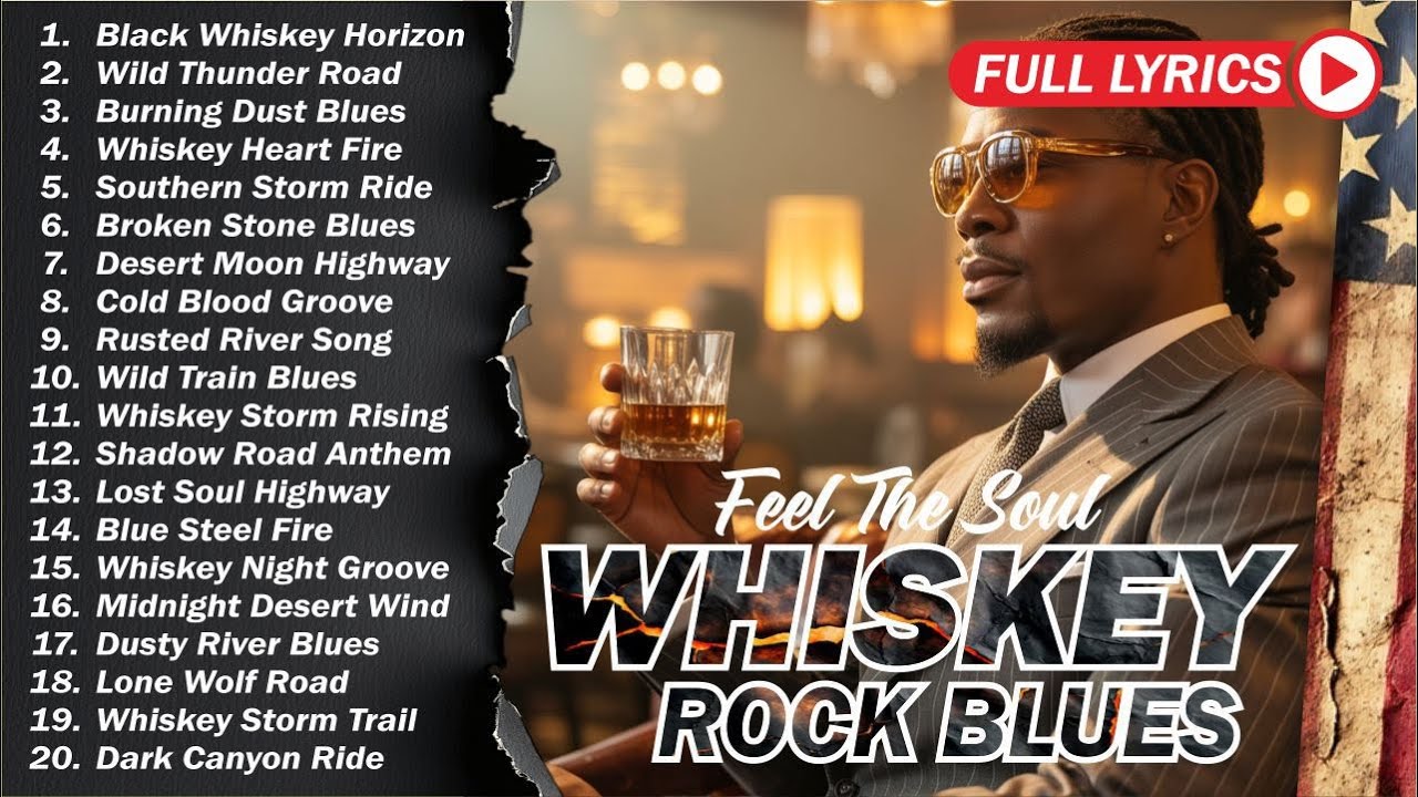 Whiskey Blues Rock 🍂 The Best of Classic Blues Songs | Relaxing Guitar Music for Night & Chill