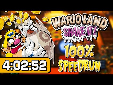 Wario Land: Shake It! 100% Speedrun World Record - 4:02:52