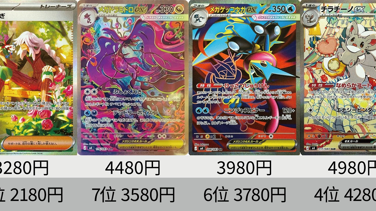 ポケカ】下落中！最新販売価格ランキング！『ニンジャスピナー』発売