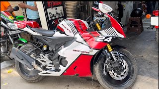 R15m Modification In Karol Bagh || super loud silencer💥