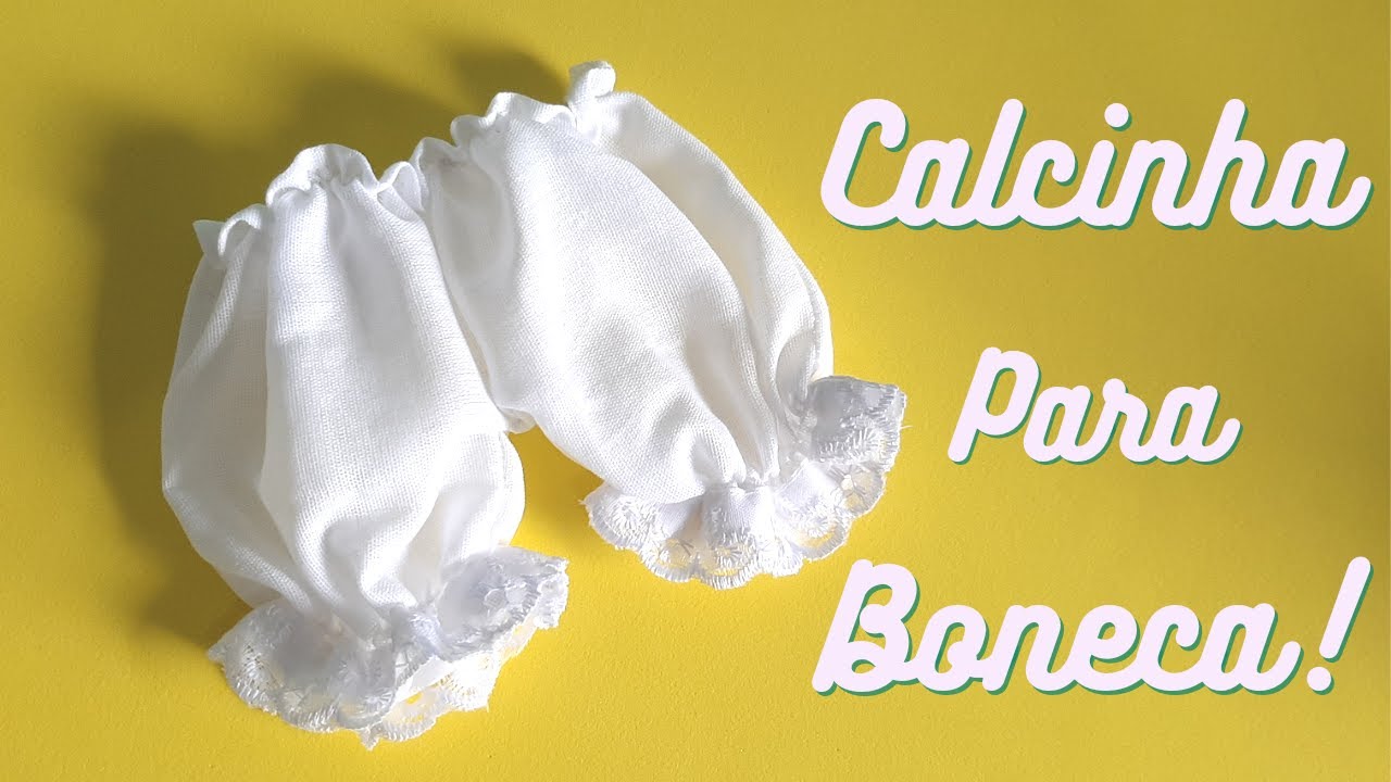 ♡ COMO FAZER CALCINHA PARA BONECA DE PANO 👧 [MUITO FÁCIL]