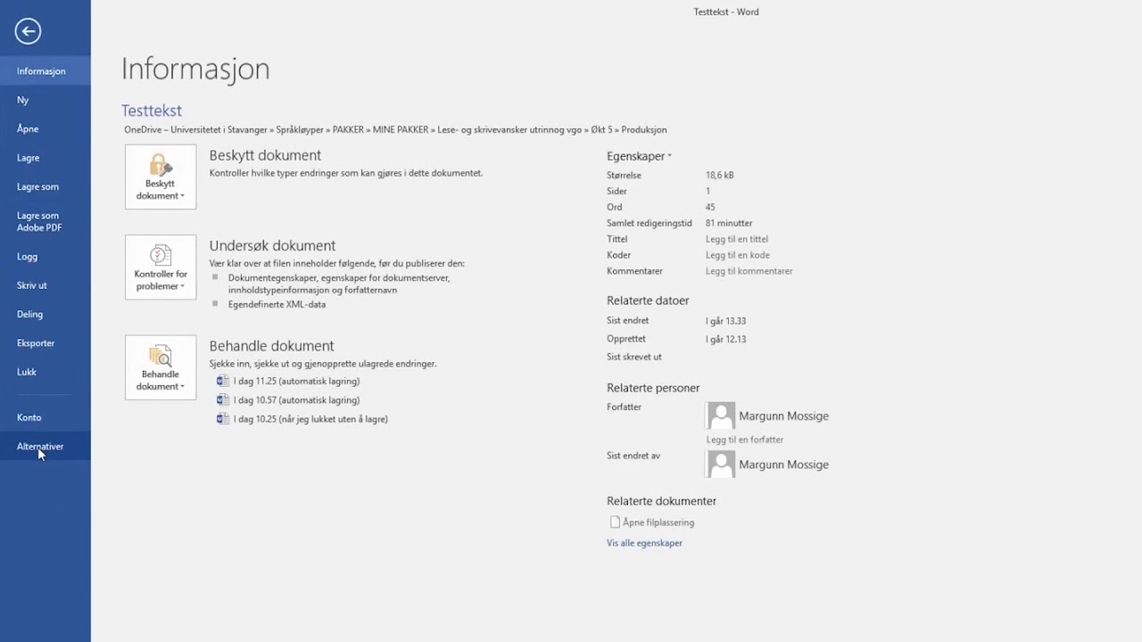 Bonusfilm 4: Eigen versjon av autokorrektur i Word