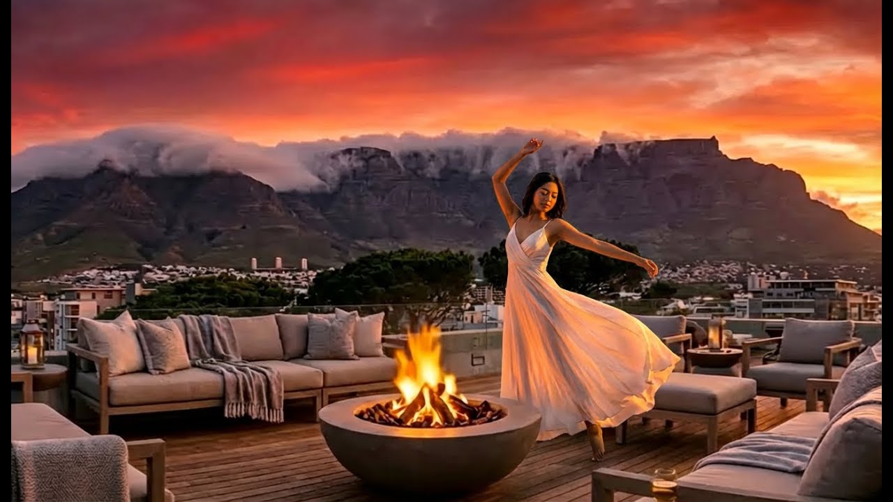 Душевный закат в стиле амапиано • Океанские вибрации Кейптауна | Полуночный амапиано