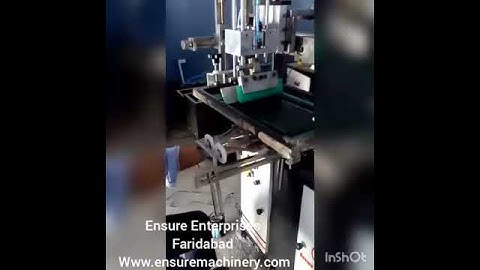 Semi Auto Round Screen Printing Machine