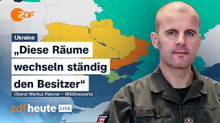 Ukraine: Täuscht Putin über die Lage an der Front? Oberst Reisner ordnet ein | ZDFheute live