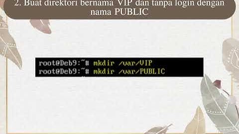 Cara Konfigurasi Samba Server pada Debian 9