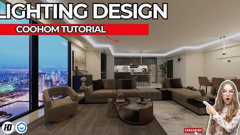 Coohom Tutorial for Beginner |  How to set lighting in coohom | lighting design pt2