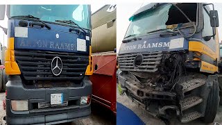 Accident Mercedes Truck Repair and Restoration | Accident Cabin Repairing |