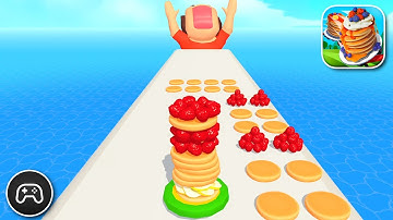 Pancake Run - Gameplay Walkthrough Part 107 - Puzzle Game Levels To Play (iOS, Android)