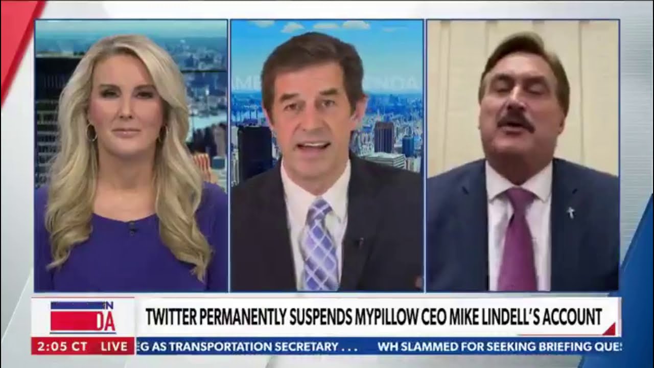 My Pillow's Mike Lindell talks about voting machine fraud prompting Newsmax anchor to walk off set