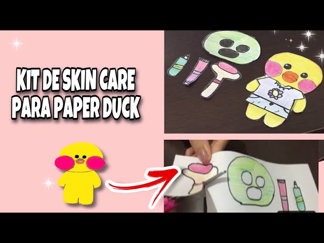 coisas de skincare para paper duck