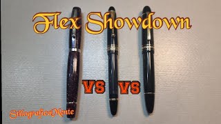Sfida MB 149 Calligraphy, Scribo Feel Flex, Pilot Custom 823 FA