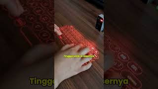 Wireless Laser Projector Keyboard | Kyeboard Unik Tanpa Tombol #keyboard #gatget #teknologi #short