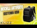 KLIZZ Store: Mochila Antifurto NGR com Sistema USB
