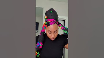 Easy Head Wrap Tutorial. Bad Hair Day Hack #headwrap #protectivestyle