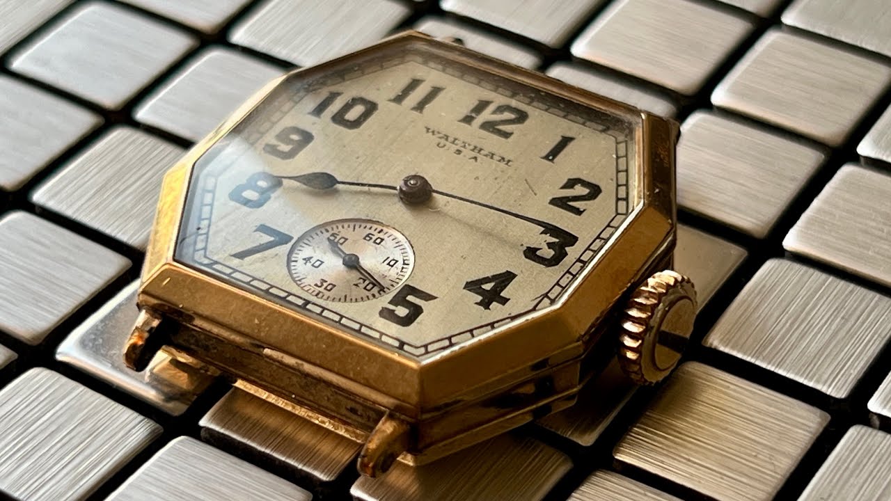 Rare 1930s watch restoration  - all American octagonal Waltham with Elgin case