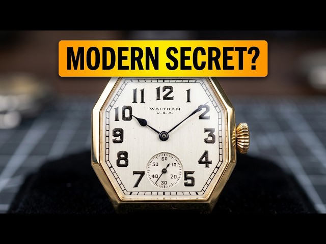 Very rare 1930s Waltham watch restoration with Elgin case - YouTube
