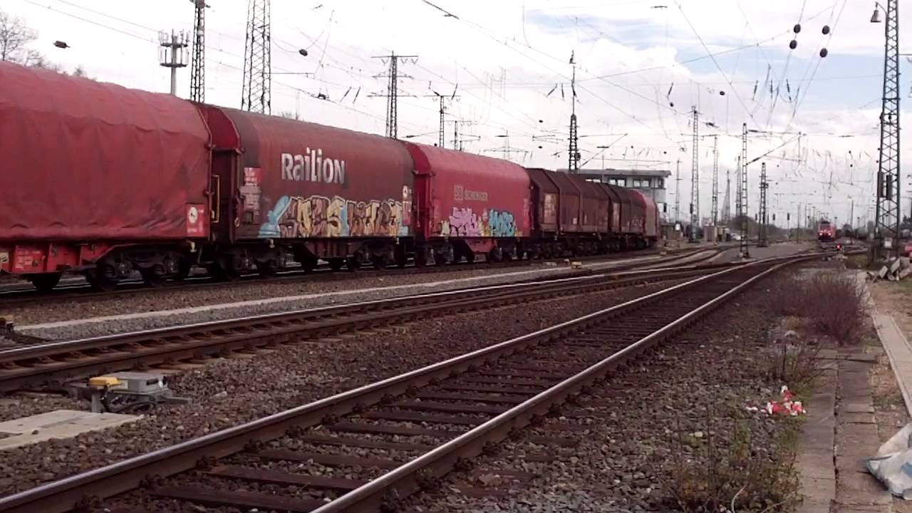 Class189 DB Schenker Rail with Steel products Freight Train