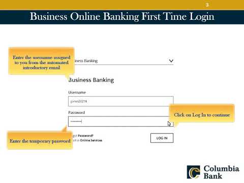 How To Log In To Business Online Banking For The First Time