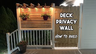 Deck Privacy Wall | How to Build by Fix It With Zim 26,527 views 2 years ago 12 minutes, 58 seconds