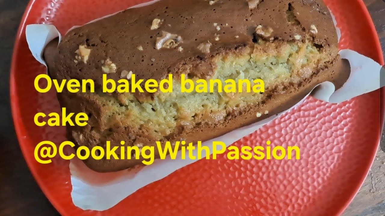 Oven baked Banana cake| homemade banana cake using OTG - YouTube