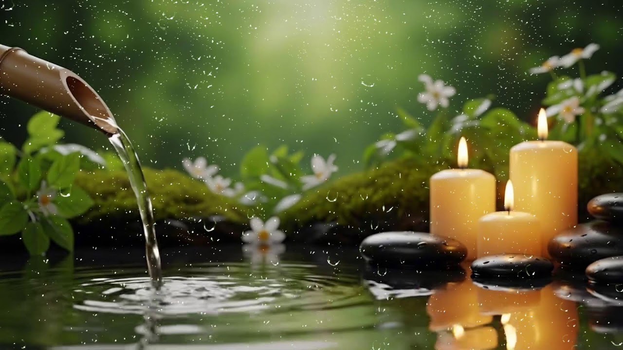 Soothing Sleep Music for Deep Calm 🌿 Stress Relief with Bamboo Water Sounds, Focus & Study