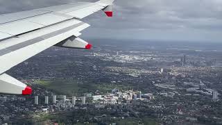 British Airways Airbus A319 Landing at London Heathrow.