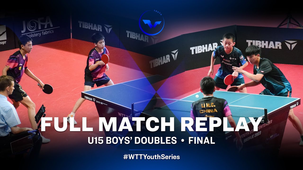 LI/TANG (CHN) VS KUO/TSAI (TPE) | U15 BD F | WTT Youth Star Contender Skopje 2023