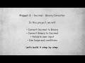 Decimal ↔ Binary Converter | Python Basics (Project 2)