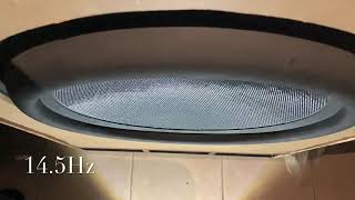 1,000w burst tones. 24.5Hz & 14.5Hz (VOLUME WARNING)