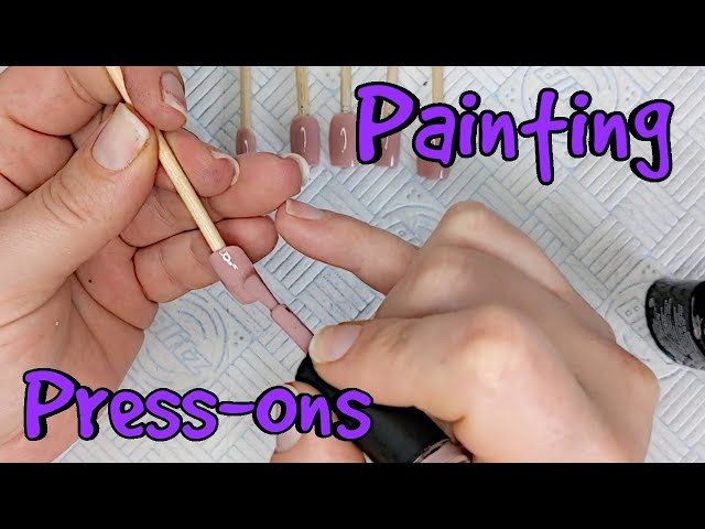 Handmade Painting Press Nails Handmade Mails Leaf - Temu