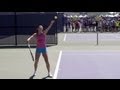 Jelena jankovic serve in super slow motion  2013 cincinnati open