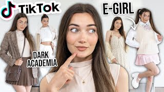 TRYING ON POPULAR TIKTOK FASHION AESTHETICS!