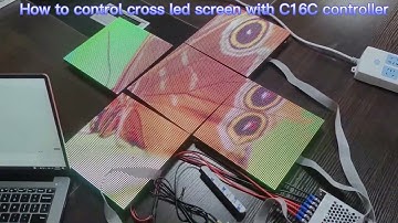 Huidu C16C(wifi) Controller Working for Full Color Pharmacy Cross LED Screen