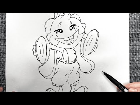 Как нарисовать Кролика Бонзо | Поппи Плейтайм 2